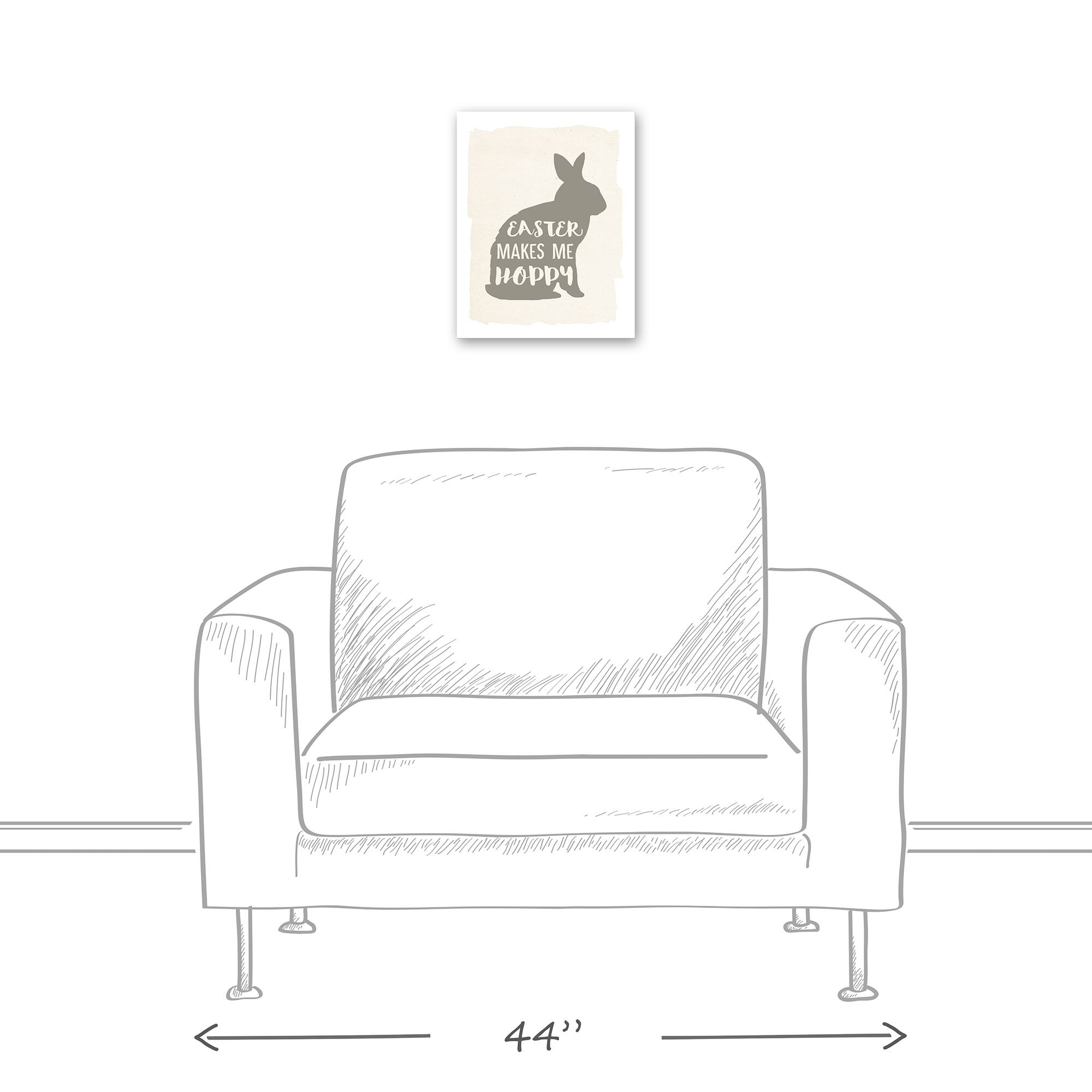 Easter Makes Me Hoppy 1 11" x 14" Canvas Wall Art